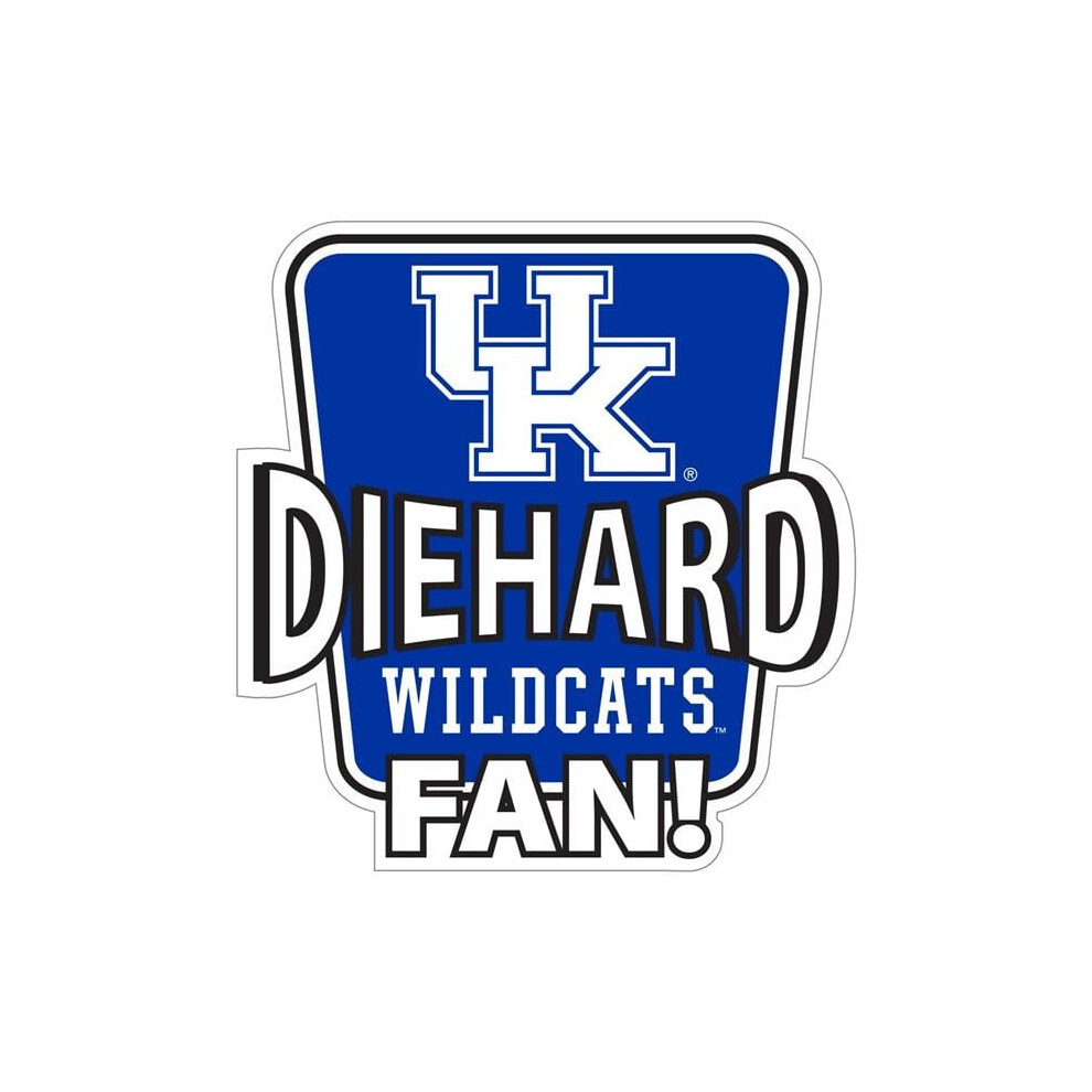 Siskiyou Sports Cdhd35 Unisex Ncaa Kentucky Wildcats Die-Hard Fan Auto Decal 754603452369