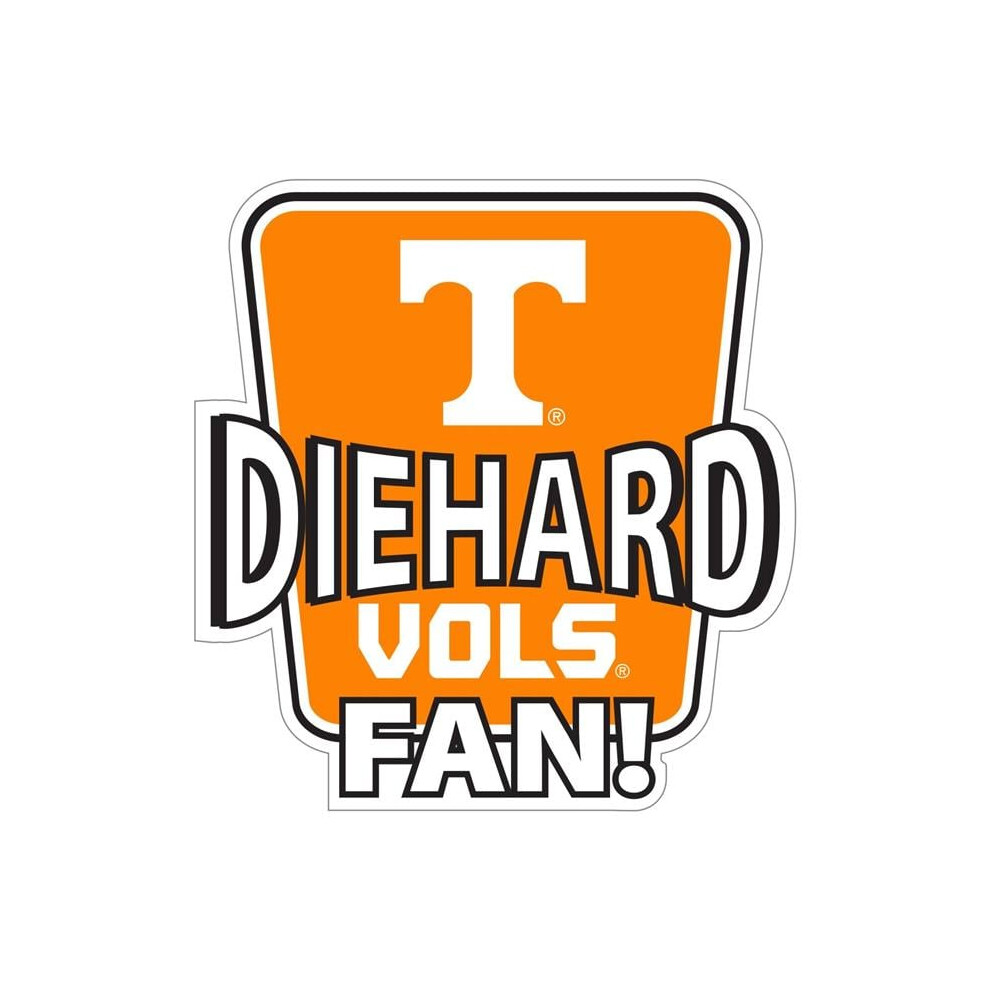 Siskiyou Sports Cdhd25 Unisex Ncaa Tennessee Volunteers Die-Hard Fan Auto Decal 754603452451