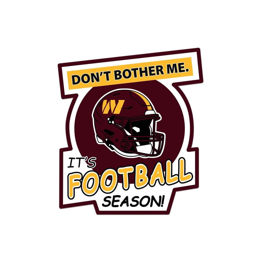 Siskiyou Sports Fdbd135 Unisex Nfl Washington Commanders Do Not Bother Me Auto Decal 754603728273