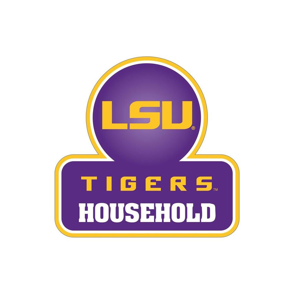 Siskiyousports Unisex Siskiyou Sports Chhd43 Ncaa Lsu Tigers Household Auto Decal