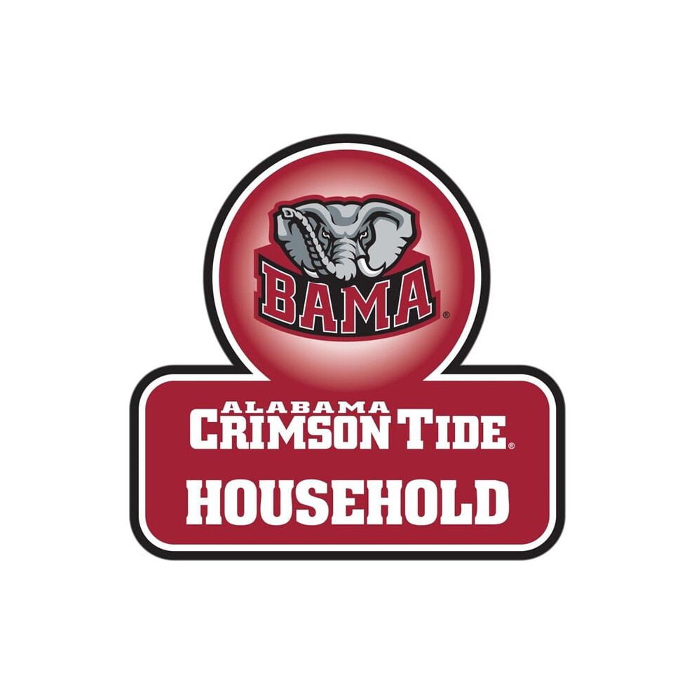 Siskiyou Sports Chhd13 Unisex Ncaa Alabama Crimson Tide Household Auto Decal 754603950377