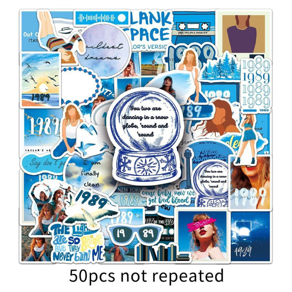 1989 Taylor Album Pop Singer Stickers - Waterproof Decor For Luggage And Notebooks