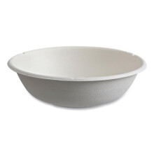 Eco ECOEPBL16CNFA 16 oz Vanguard Re able & Compostable Sugarcane Bowls, White