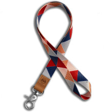 Musta avainnauha avaimille, avaimenperän pidike metallisella lukolla, henkilöllisyystodistus, tyylikäs avainnauha miehille ja naisille, pitkä kau