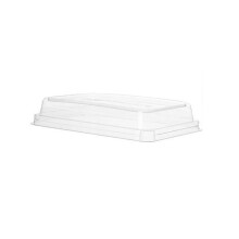 Eco Products ECOEPSCRC107LIR 10.82 x 10.71 x 1.83 in. Worldview Recycled Content Lid - Plastic - Clear - Box of 200