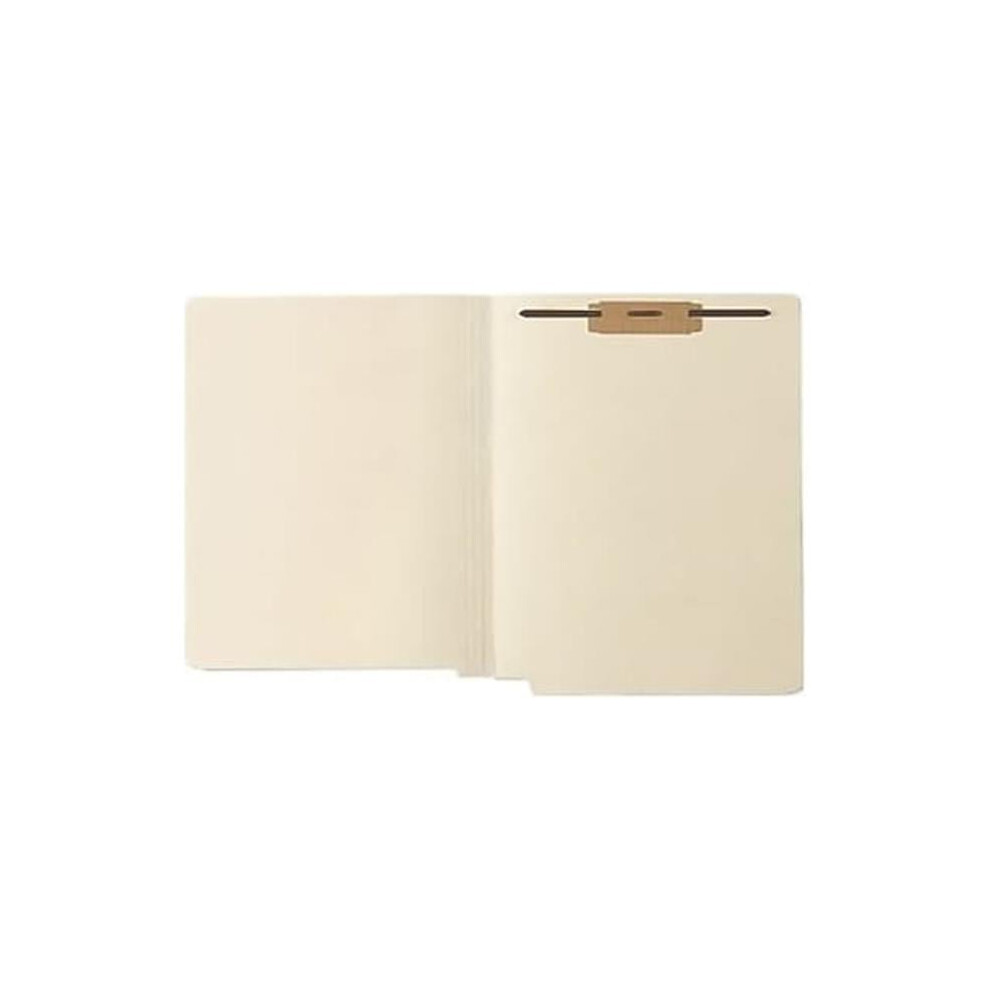 Western State MAQ31463 Medical Arts Press 14 Point Full-Cut End-Tab File Folders, One Fastener - Position 1, Manila