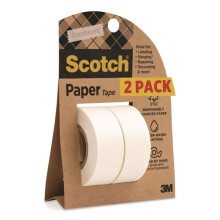 3M MMM8142PSR Paper Tape, White - 2 per Pack