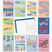 Pack de Postais Motivacionais Sweetzer & Orange (60 Cartões) 4x6 para Crianças e Adultos