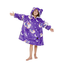 THREE POODLE Wearable Blanket Hoodie Glow in The Dark Oversized Hoodie Blanket Sherpa Hooded Blanket Sweatshirt for Adults Women Men Kids Cozy Gift