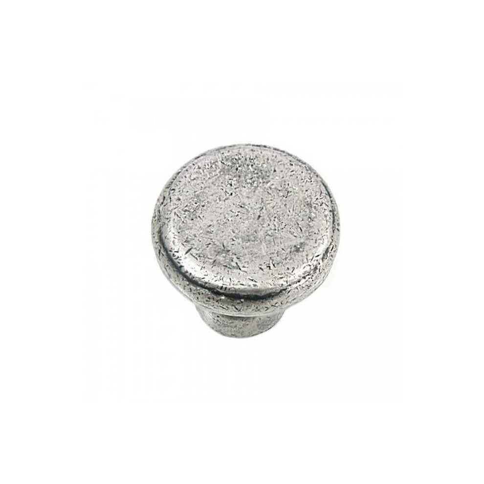 Strategic Brands 84364 Distressed Pewter Riverstone Large Button Cabinet Knob 803055843642