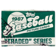 Schwartz Sports Memorabilia BX187TTE1 1987 Topps Traded Baseball Factory Set BBCE Wrapped From A Sealed Case - FASC - Greg Maddux RC