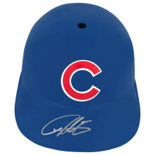 Schwartz Sports Memorabilia LEEBTH100 Derrek Lee Signed Chicago Cubs Souvenir Replica Batting Helmet