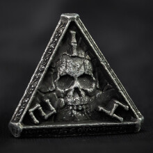 UD Unika Tärningar Skalle Ben Temat RPG Tärningar DND Metall Tärningsset D&D Skalle Tärningar Polyhedral Tärningsset