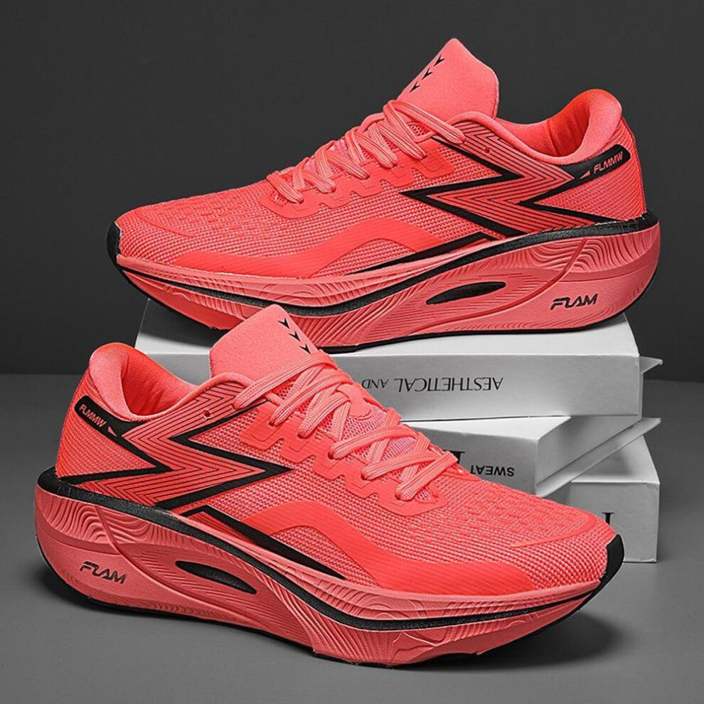(orange, 36) "Feiran 3 Professional Marathon Running Shoes: Full Palm Carbon Plate, Shock-Absorbing Sports Trainers