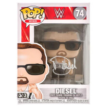 Schwartz Sports Memorabilia NASFUN500 Kevin Nash Signed WWE Diesel Funko Pop Doll No.74