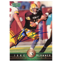 Schwartz Sports Memorabilia PLUCAR324 Jake Plummer Signed Arizona Cardinals 1997 Pro Line Rookie Football Trading Card No.279 with Snake