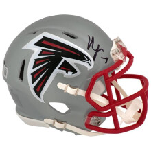 Schwartz Sports Memorabilia ROBMIN341 Bijan Robinson Signed Atlanta Falcons Flash Riddell Speed Mini Helmet - Beckett COA