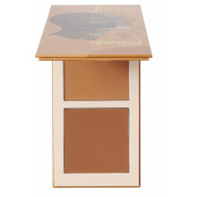 Juvia's Place Bronzed Duo Bronzer Tan - Soft Matte Bronzer, Contour Powder, Bronzer Pressed Powder, Long-Wearing & Buildable Bronzing Powder - Suitabl