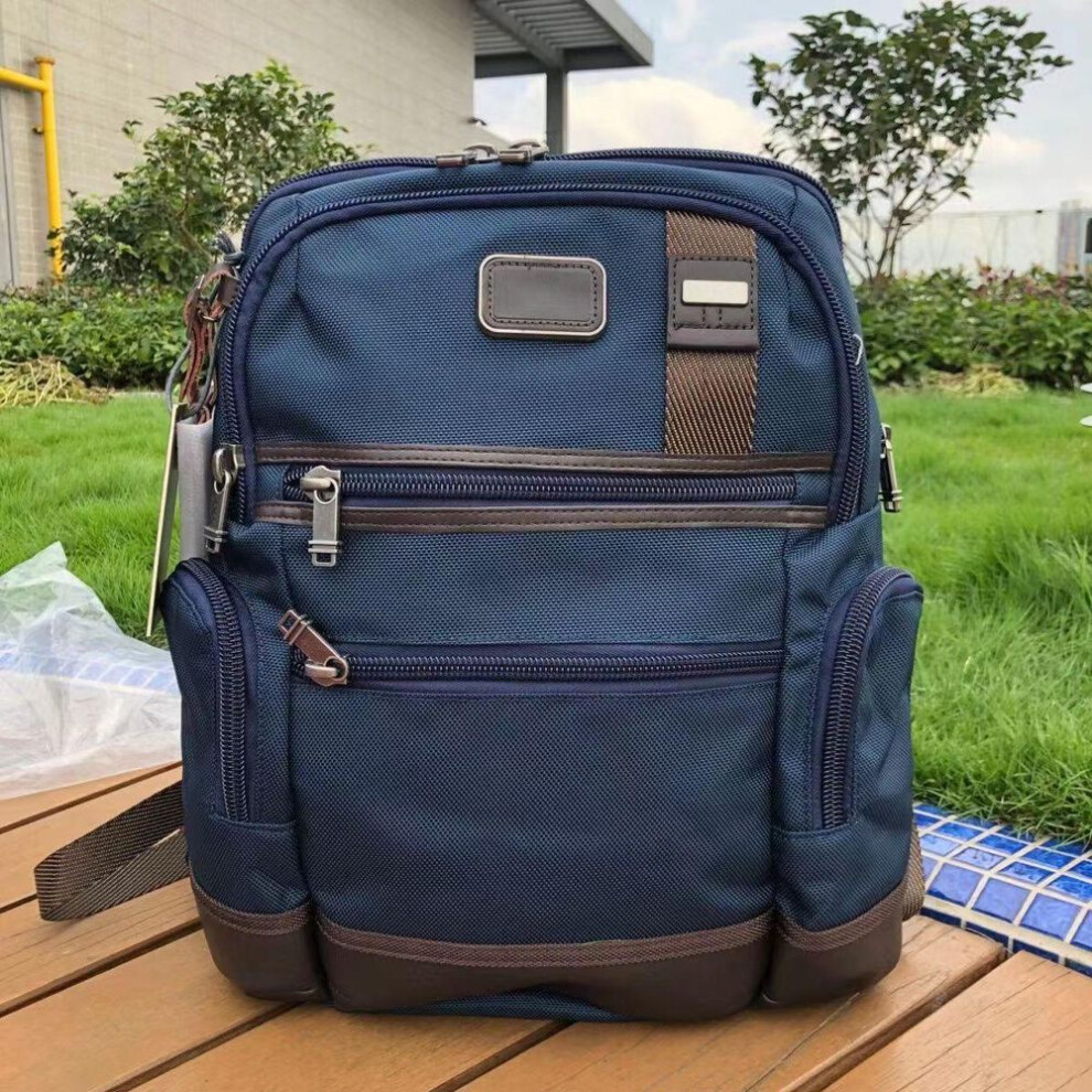 (dark blue) Men's Expandable Ballistic Nylon Laptop Backpack - Lightweight & Casual