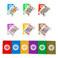 TSB Standard Print Bridge Cards Pack van 12 Decks - 6 Kleuren Bridge Speelkaarten - Gemakkelijk op te bergen (2 Rood 2 Blauw 2 Paars 2 Grijs 2 Groen