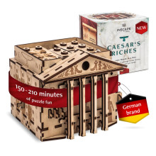 INSCAPE Caesars Riches Puzzle Box - Escape Room in A Box for Adults - Cluebox - Mind Puzzles for Adults - Puzzle Boxes with Hidden Compartments - Puzz