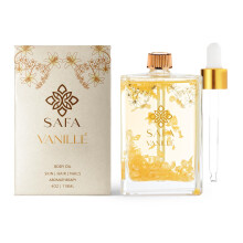SAFA Vanille? l  Bio-l fr Gesicht, Krper, Haare, Ngel und Aromatherapie | Vanilleextrakt und schwimmende arabische Sambac-Jasminblten | Feucht