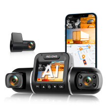 RexingUSA V2 PRO AI Dashcam 3-Kanal Front/Cabin/Hinten 1080p mit App Nachtsicht