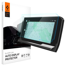 Spigen gehard glazen schermbeschermer [GlasTR Slim] ontworpen voor Chevrolet Silverado (2022/2023/2024) GMC Sierra (2022/2023/2024) 13,4 inch dashboa