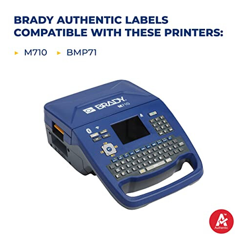 Brady Ανθεκτική Χρησιμοποιούμενη Αυτοκόλλητη Ταινία Σημάτων M710 και BMP71 - 2" x 50', Λευκή 1
