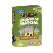 Sabobatage Expansion Pack: Legends of Matcha - Easy Family-Friendly Party Game | Card Games for Adults Teens & Kids | 2-7 Players