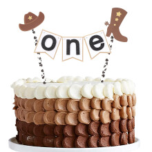 Cowboy Cake Topper pentru prima zi de na?tere - First Rodeo Cake Topper Western Prima zi de na?tere Cowboy Prima zi de na?tere Cea mai buna petre