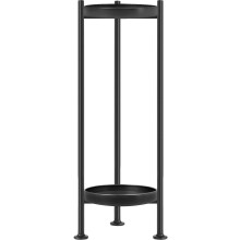 Lilybud-Stand de plante de crin din interior n aer liber 2 niveluri de fier Stand de plante de fier 30 '' Stand de plante nalte pentru plante m