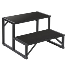 Talustool Hot Tub Step 500LBS Capaciteit Spa Zijstap 2-Stappen Traprand Spa Stap 24 Buiten RV Trap Ladder Ondersteuning Opstapje Zwembadladder Zware S