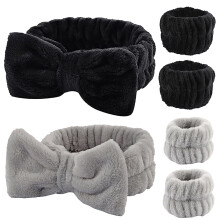 YIFVNGHUI Polshanddoeken voor het wassen van gezicht spa Polsbandjes en hoofdband Microfiber Sneldrogende absorberende polsbandjes voor meisjes Heren