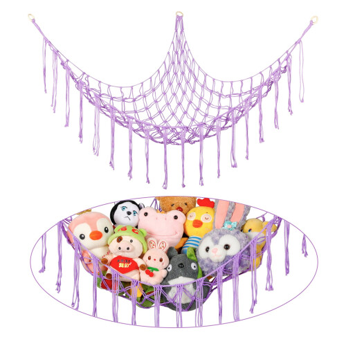 Yelienm boho bichos de pel   cia de rede ou hammock grande 55 polegadas Toy Hammock Macame