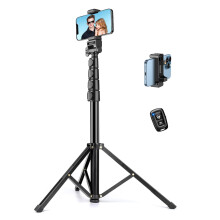 Trepied pentru telefon Trepied de 70 inchi pentru telefon ?i camera Trepied pentru telefon cu telecomanda ?i suport pentru telefon Trepied pentru