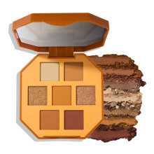 Julep Eyeshadow 101 Pro Powder Palette -Turmeric Latte - Eyeshadows de 7 nuan?e Matte & SHIMMER - GOUNE pentru calatorii - paleta de machiaj pent