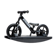 Strider 12 Sportbike (schwarz) + Rocking Basis - hilft Baby beizubringen, wie man ein Balance -Fahrrad fhrt - fr Kinder von 0 bis 4 Jahren - Ea