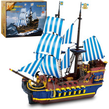 YESHIN Pirates Ship Model Building Blocks Kits MOC Sejlb?d Model Bygges?t til at bygge Gave til b?rn i alderen 8+/voksensamlinger entusiaster (20
