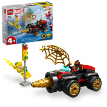 LEGO Marvel Drill Spinner Vehicle Miles Morales Spin Car avec 2 figurines Marvel Toy de la s rie t l vis e Disney+ Spidey et ses incroyables amis