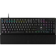 CORSAIR K70 CORE RGB Mechanical Gaming Keyboard with Palmrest - Pre-lubricated Corsair MLX Red Linear Keyswitches - Sound Dampening - Media Control Di
