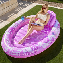 Sloosh aufblasbare Brunungspool-Float-Liege, 70 x 50 Zoll, ovale Sonnenbadewanne, Floatie fr Erwachsene, Brunungspool-Lounge-Floschwimmer, persn