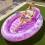 Sloosh Inflatable Tanning Pool Float Lounger, 70" x 50" Oval Floatie for Adults 1