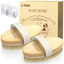 POPCHOSE Dry Brushing testkefe, termszetes srtju szraz bor hmlaszt kefe testradr a hibtlan borrt. Cellulit kezels Nyirokvezets s vrkerin