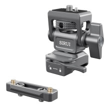 SIRUI Camera Monitor Houder met NATO Systeem Montage 360 Draaibaar en 180 Kantelbaar Veld Monitor Montage voor 5 en 7 Monitoren NATO Rail Inbegrepen A