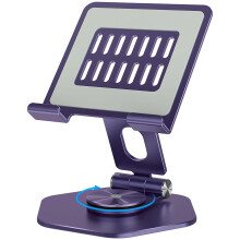 SOJUNER tabletstandaardhouder voor bureaudraaibare iPad-standaard met 360 draaibare basis Aluminium opvouwbare desktopstandaardhouder Compatibel met