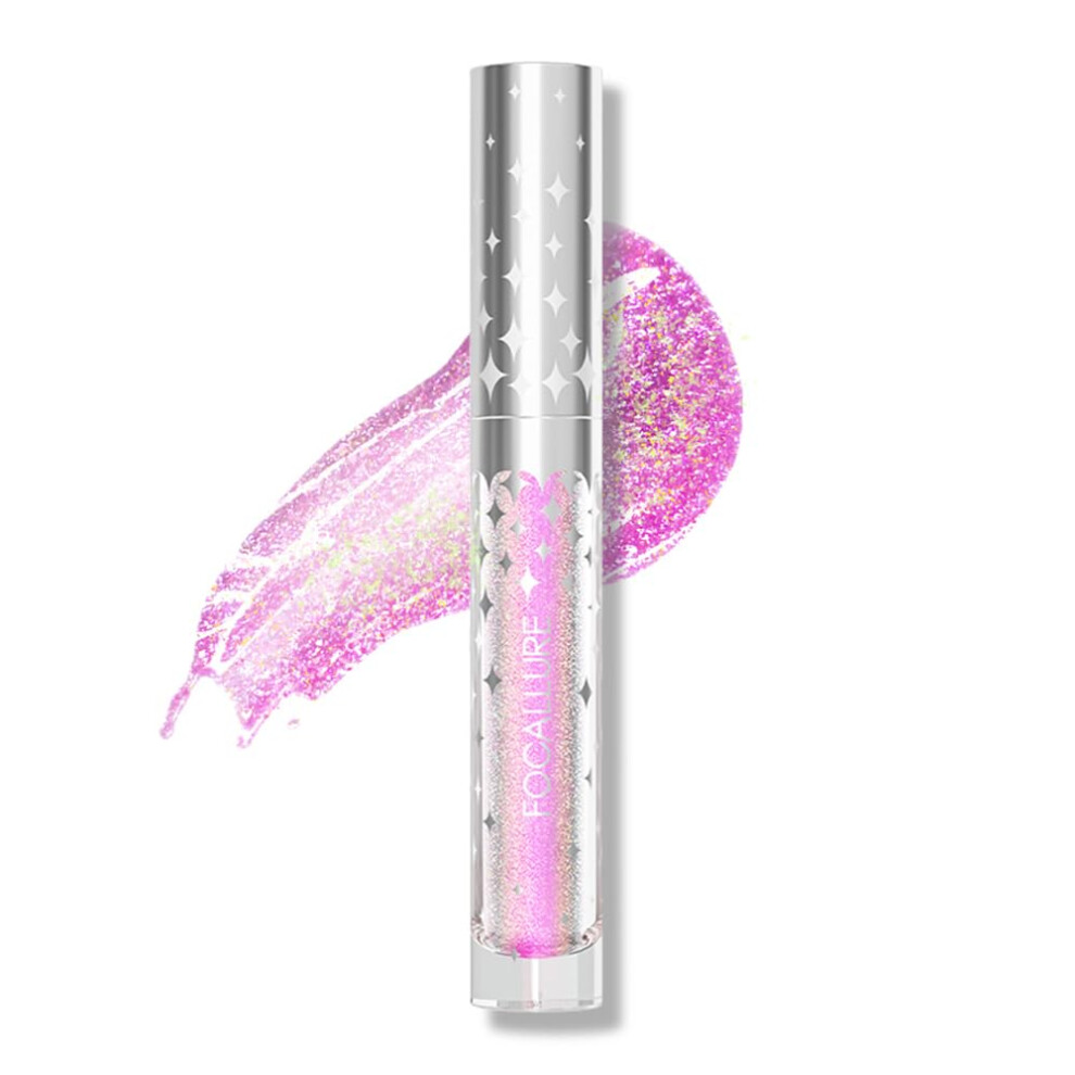 Focallure Glitter Liquid Lipstick Hydrating Moisturizing Lip Gloss For Women Sparkly Shimmer Lip Makeup Long Lasting Lightweight Formula For Lip