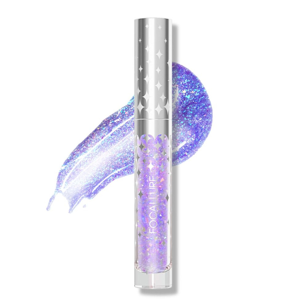 Focallure Glitter Liquid Lipstick Hydrating Moisturizing Lip Gloss For Women Sparkly Shimmer Lip Makeup Long Lasting Lightweight Formula For Lip