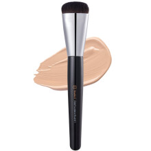 Studio17 Flat Foundation Brush til Liquid Makeup | Liquid Foundation børste med flad top | Koreansk makeupbørste med supermikro børster | Studio