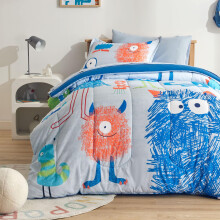SLEEP ZONE Kinder-Bettwsche-Set fr Doppelbett/Queen-Size-Gre  superse und weiche Kinderbettwsche, 7-teiliges Set mit Bettlaken, Kissenbezgen